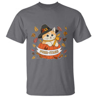 Funny Thanksgiving Cat Lover T Shirt Purritans Pilgrim Puritans Hat - Wonder Print Shop