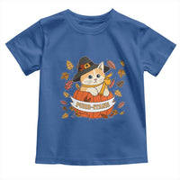 Funny Thanksgiving Cat Lover Toddler T Shirt Purritans Pilgrim Puritans Hat - Wonder Print Shop