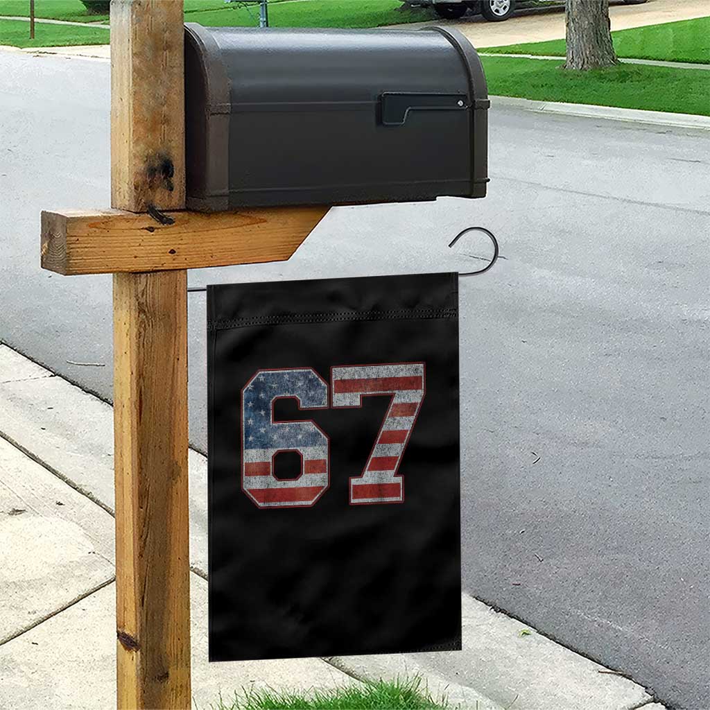 Funny Six Seven 67 Meme Vintage American Flag Garden Flag - Wonder Print Shop