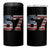 Funny Six Seven 67 Meme Vintage American Flag 4 in 1 Can Cooler Tumbler - Wonder Print Shop