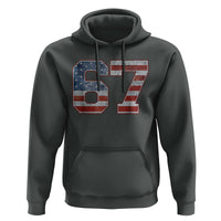 Funny Six Seven 67 Meme Vintage American Flag Hoodie - Wonder Print Shop
