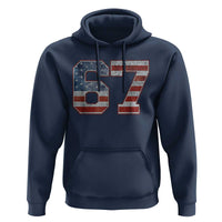 Funny Six Seven 67 Meme Vintage American Flag Hoodie - Wonder Print Shop