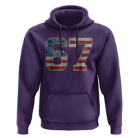 Funny Six Seven 67 Meme Vintage American Flag Hoodie - Wonder Print Shop