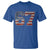 Funny Six Seven 67 Meme Vintage American Flag T Shirt - Wonder Print Shop