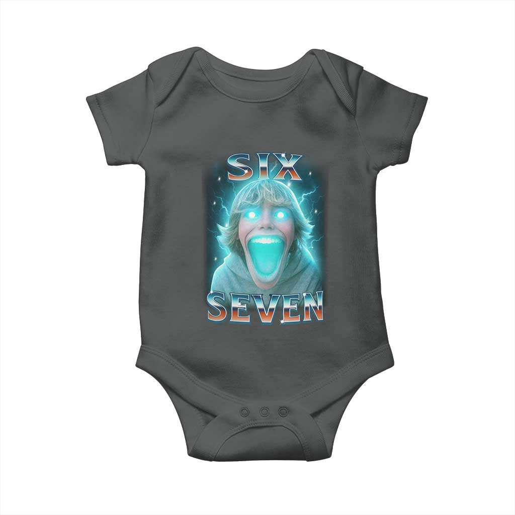 Funny Six Seven The Mason 67 Kid Gen Alpha Meme Baby Onesie - Wonder Print Shop