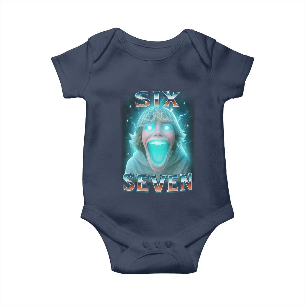 Funny Six Seven The Mason 67 Kid Gen Alpha Meme Baby Onesie - Wonder Print Shop