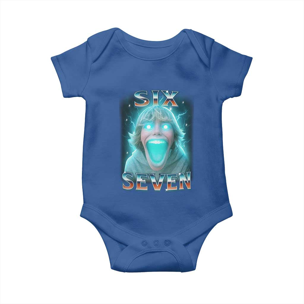 Funny Six Seven The Mason 67 Kid Gen Alpha Meme Baby Onesie - Wonder Print Shop