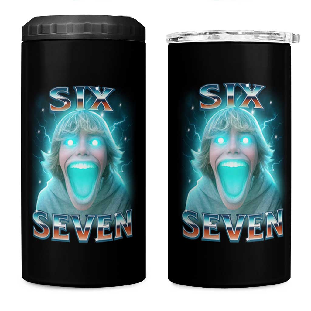 Funny Six Seven The Mason 67 Kid Gen Alpha Meme 4 in 1 Can Cooler Tumbler - Wonder Print Shop