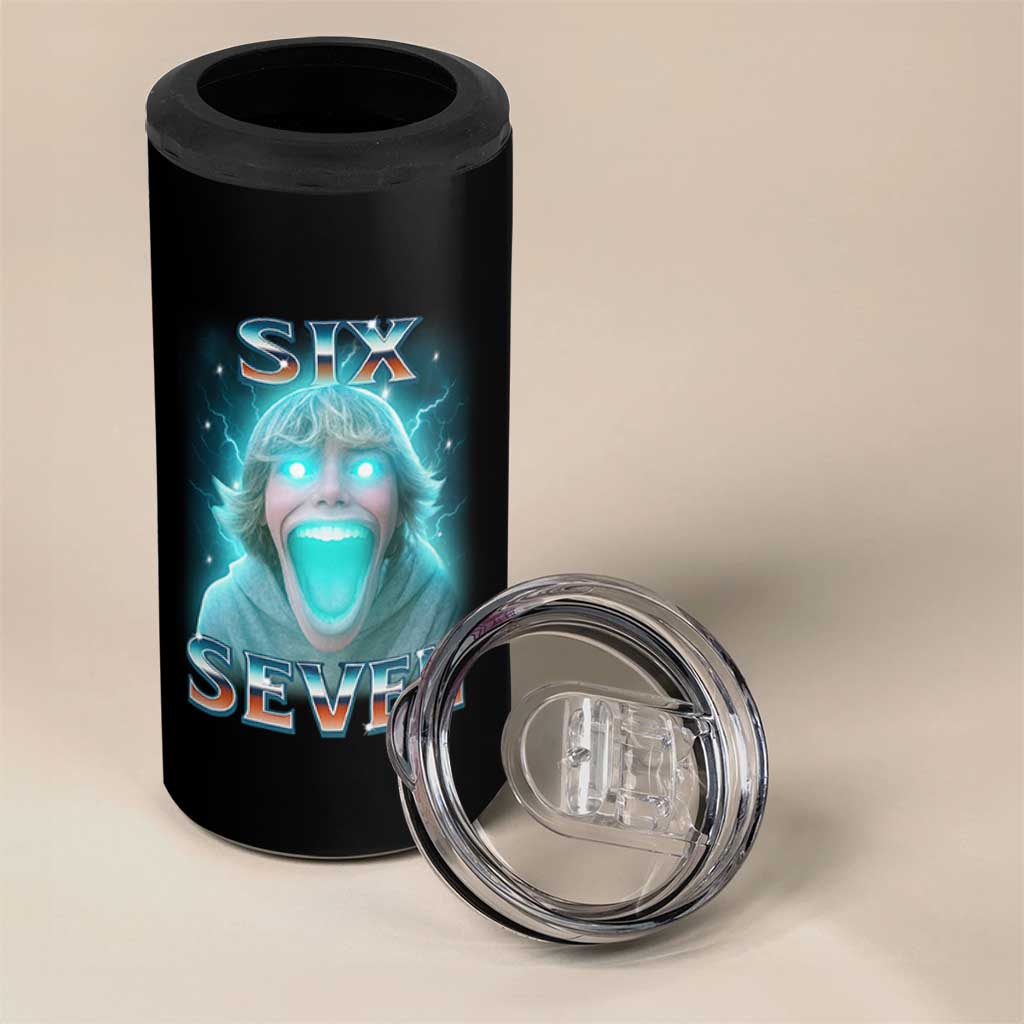 Funny Six Seven The Mason 67 Kid Gen Alpha Meme 4 in 1 Can Cooler Tumbler - Wonder Print Shop