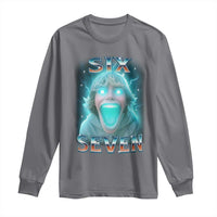 Funny Six Seven The Mason 67 Kid Gen Alpha Meme Long Sleeve Shirt - Wonder Print Shop
