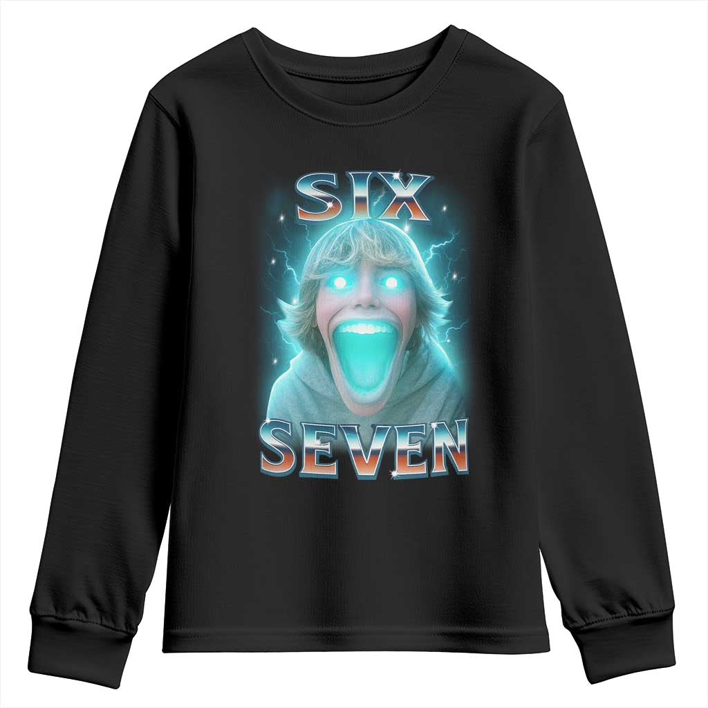 Funny Six Seven The Mason 67 Kid Gen Alpha Meme Youth Sweatshirt - Wonder Print Shop