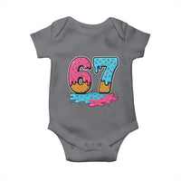 Funny 67 Ice Cream Drip Meme Six Seven Gen Alpha Slang Baby Onesie - Wonder Print Shop