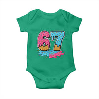 Funny 67 Ice Cream Drip Meme Six Seven Gen Alpha Slang Baby Onesie - Wonder Print Shop