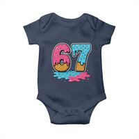 Funny 67 Ice Cream Drip Meme Six Seven Gen Alpha Slang Baby Onesie - Wonder Print Shop