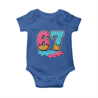 Funny 67 Ice Cream Drip Meme Six Seven Gen Alpha Slang Baby Onesie - Wonder Print Shop