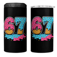 Funny 67 Ice Cream Drip Meme Six Seven Gen Alpha Slang 4 in 1 Can Cooler Tumbler - Wonder Print Shop
