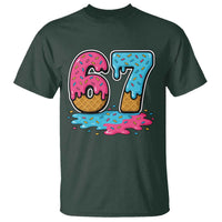 Funny 67 Ice Cream Drip Meme Six Seven Gen Alpha Slang T Shirt - Wonder Print Shop