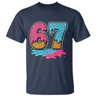 Funny 67 Ice Cream Drip Meme Six Seven Gen Alpha Slang T Shirt - Wonder Print Shop