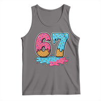 Funny 67 Ice Cream Drip Meme Six Seven Gen Alpha Slang Tank Top - Wonder Print Shop