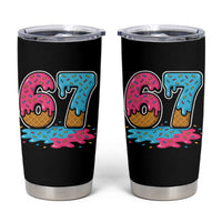 Funny 67 Ice Cream Drip Meme Six Seven Gen Alpha Slang Tumbler Cup - Wonder Print Shop