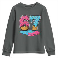 Funny 67 Ice Cream Drip Meme Six Seven Gen Alpha Slang Youth Sweatshirt - Wonder Print Shop