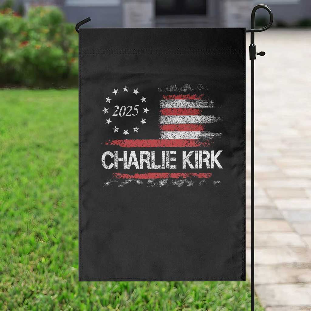 Charlie Kirk 2025 Garden Flag Freedom Vintage American Flag - Wonder Print Shop