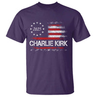 Charlie Kirk 2025 T Shirt Freedom Vintage American Flag - Wonder Print Shop