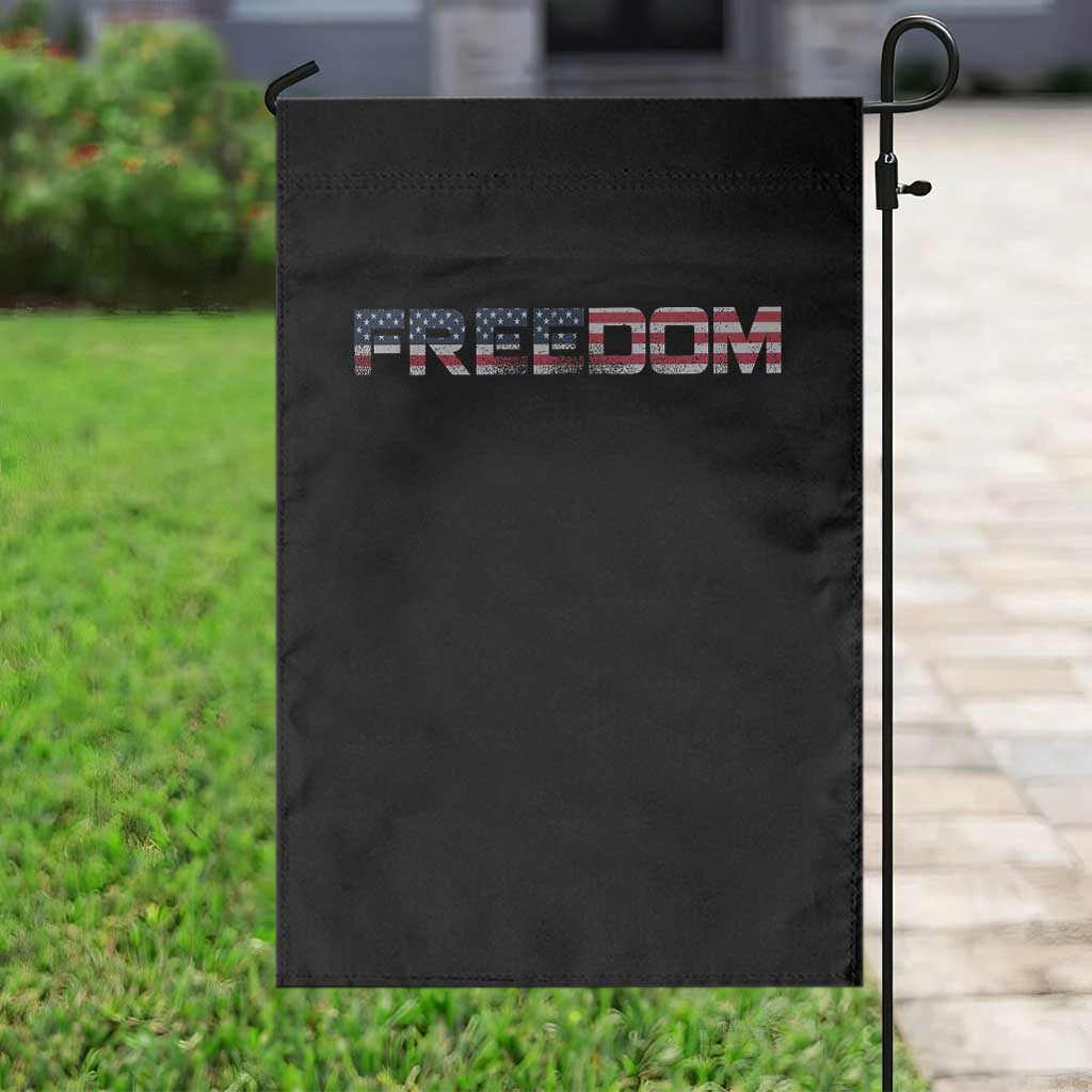 Freedom Patriotic Motivational Quote American Flag Garden Flag - Wonder Print Shop