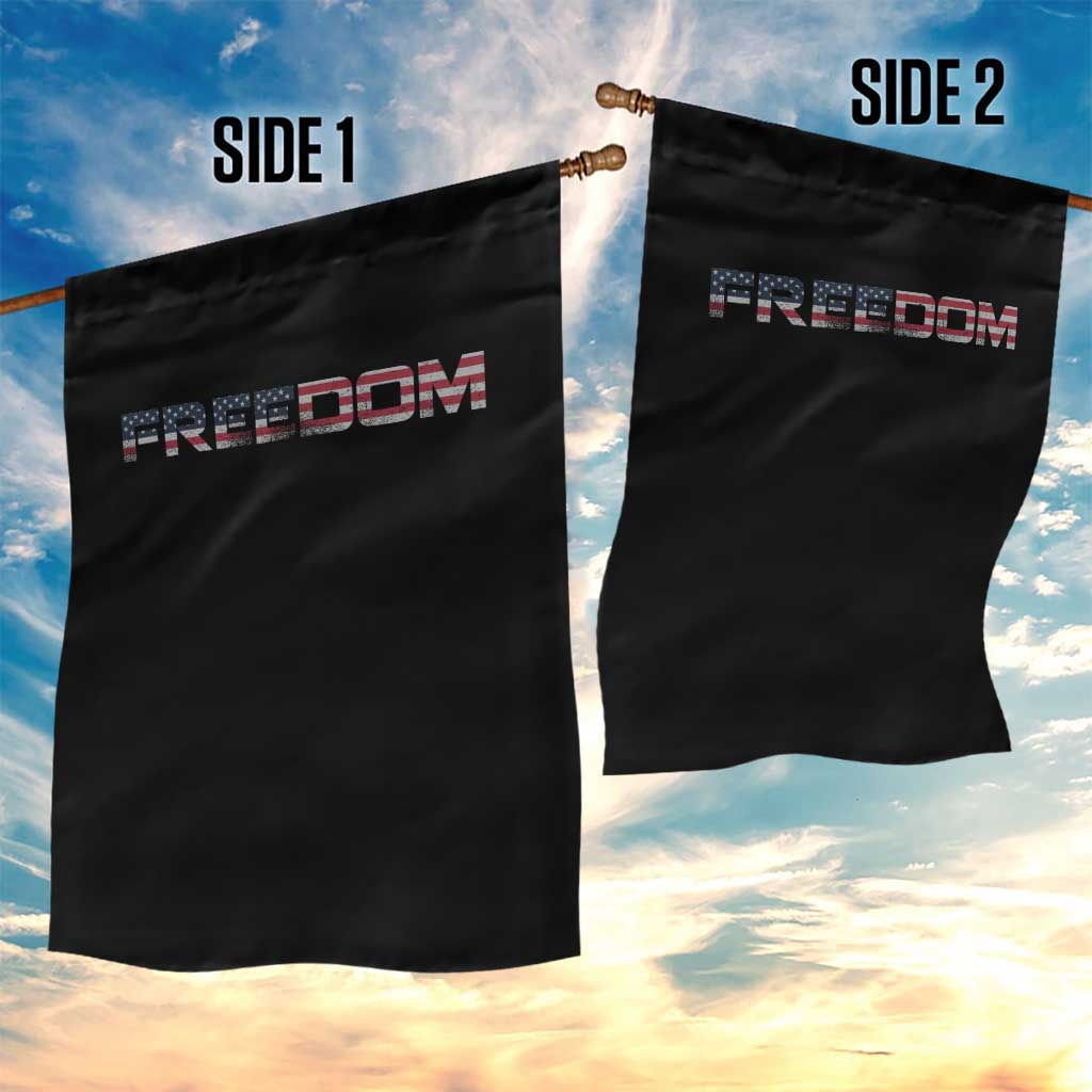 Freedom Patriotic Motivational Quote American Flag Garden Flag - Wonder Print Shop
