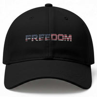 Freedom Patriotic Motivational Quote American Flag Baseball Cap