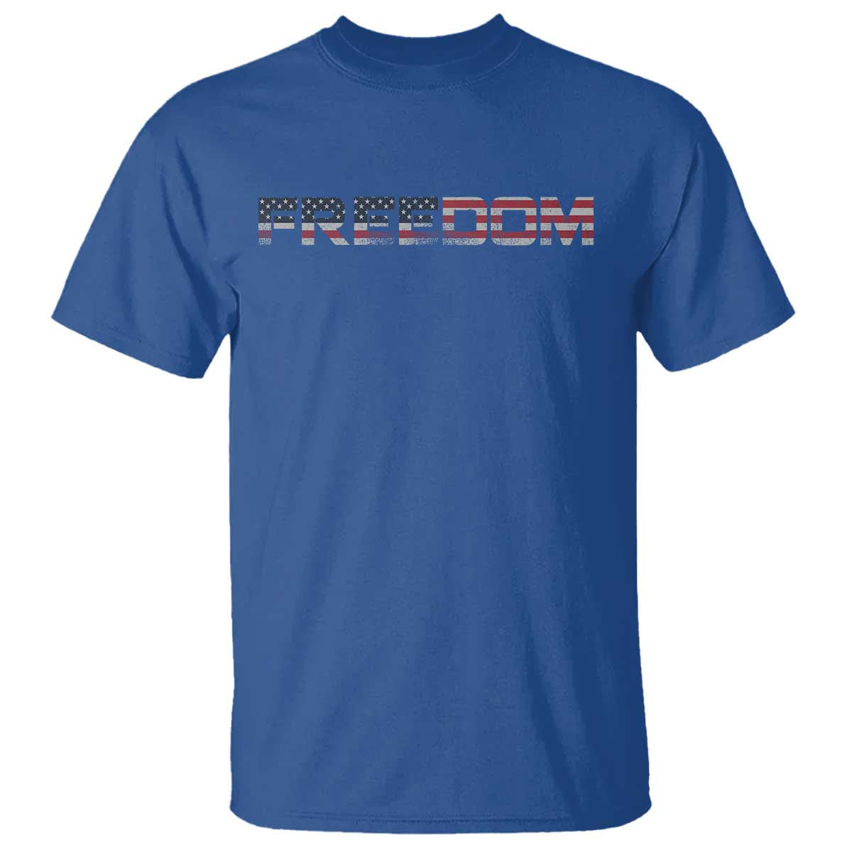 Freedom Patriotic Motivational Quote American Flag T Shirt - Wonder Print Shop