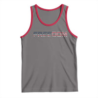 Freedom Patriotic Motivational Quote American Flag Tank Top - Wonder Print Shop