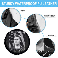 A True Patriot Charlie Kirk Spare Tire Cover Vintage American Flag - Wonder Print Shop