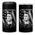 A True Patriot Charlie Kirk 4 in 1 Can Cooler Tumbler Vintage American Flag - Wonder Print Shop