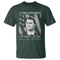 A True Patriot Charlie Kirk T Shirt Vintage American Flag - Wonder Print Shop
