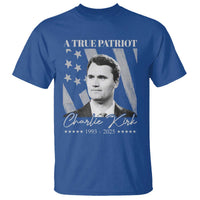 A True Patriot Charlie Kirk T Shirt Vintage American Flag - Wonder Print Shop
