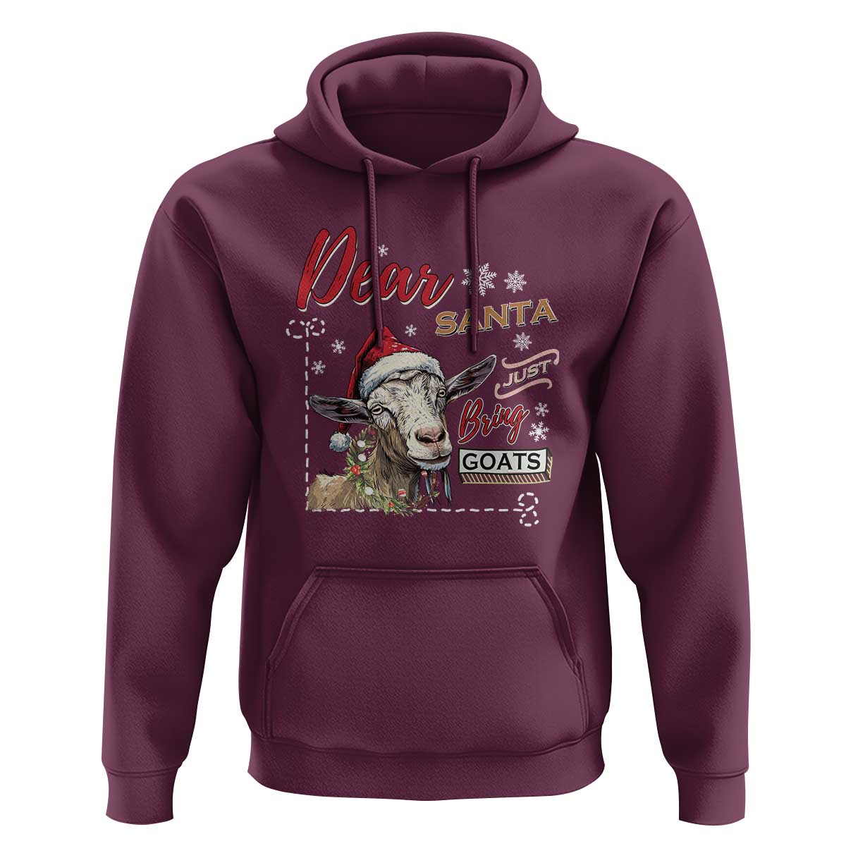 Funny Yule Hoodie Dear Santa Just Bring Goats Krampus