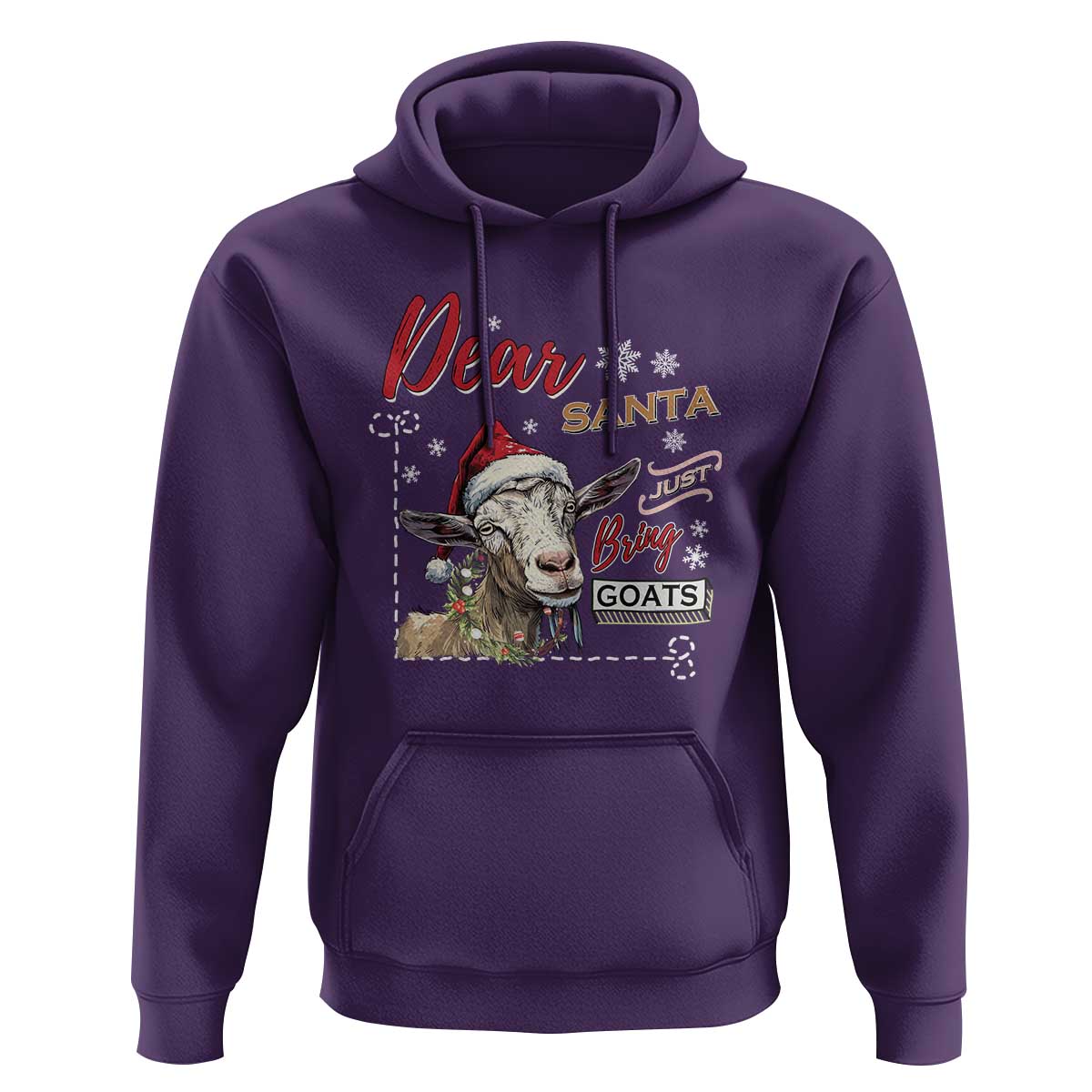 Funny Yule Hoodie Dear Santa Just Bring Goats Krampus
