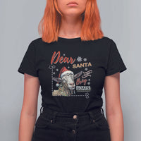 Funny Yule T Shirt For Women Dear Santa Just Bring Goats Krampus - Wonder Print Shop