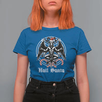 Hail Santa Gothic Christmas T Shirt For Women Baphomet Gothmas Pentagram - Wonder Print Shop