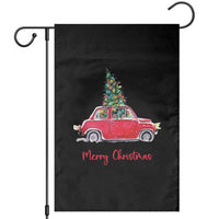 Merry Christmas Garden Flag Vintage Xmas Tree Car - Wonder Print Shop