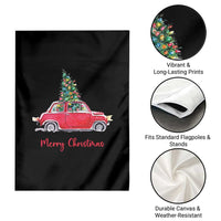 Merry Christmas Garden Flag Vintage Xmas Tree Car - Wonder Print Shop