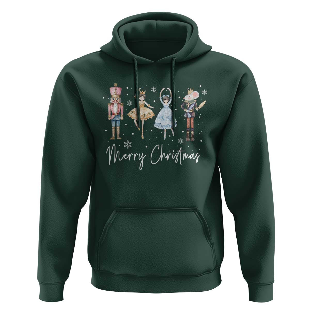 Merry Christmas Nutcracker Ballerina Mouseking Hoodie