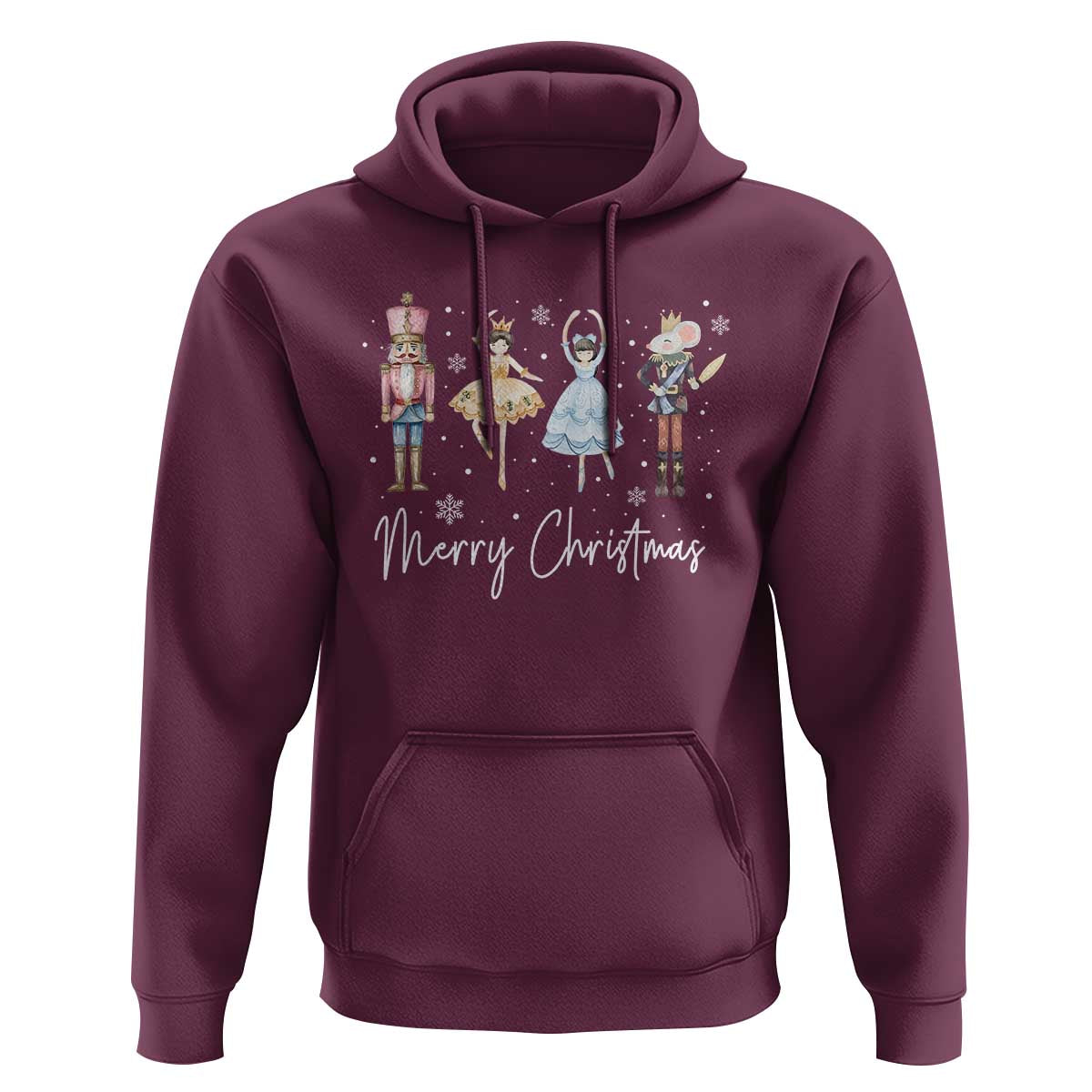 Merry Christmas Nutcracker Ballerina Mouseking Hoodie