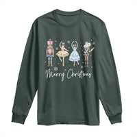 Merry Christmas Nutcracker Ballerina Mouseking Long Sleeve Shirt