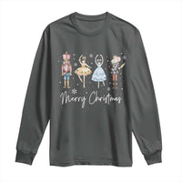 Merry Christmas Nutcracker Ballerina Mouseking Long Sleeve Shirt