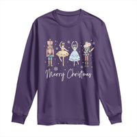 Merry Christmas Nutcracker Ballerina Mouseking Long Sleeve Shirt
