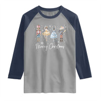 Merry Christmas Nutcracker Ballerina Mouseking Raglan Shirt - Wonder Print Shop