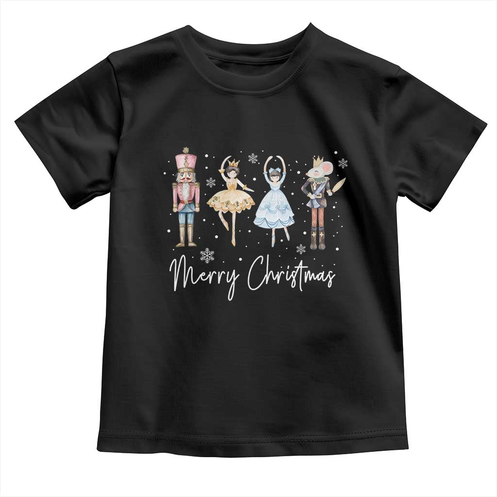 Merry Christmas Nutcracker Ballerina Mouseking Toddler T Shirt