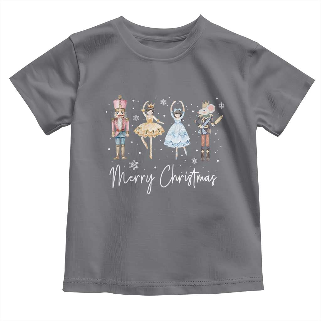 Merry Christmas Nutcracker Ballerina Mouseking Toddler T Shirt